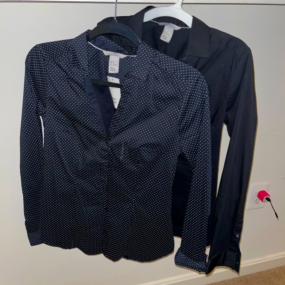 2 H & M button up blouses